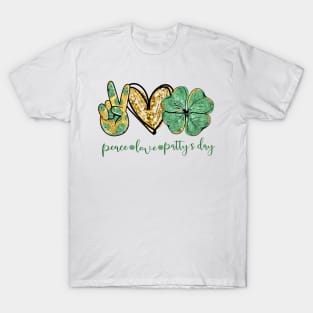 St. Patrick's Day Peace Love T-Shirt